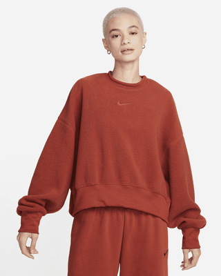 Nike Sportswear Plush Women s Oversized Crew Neck Mod Crop Sweatshirt